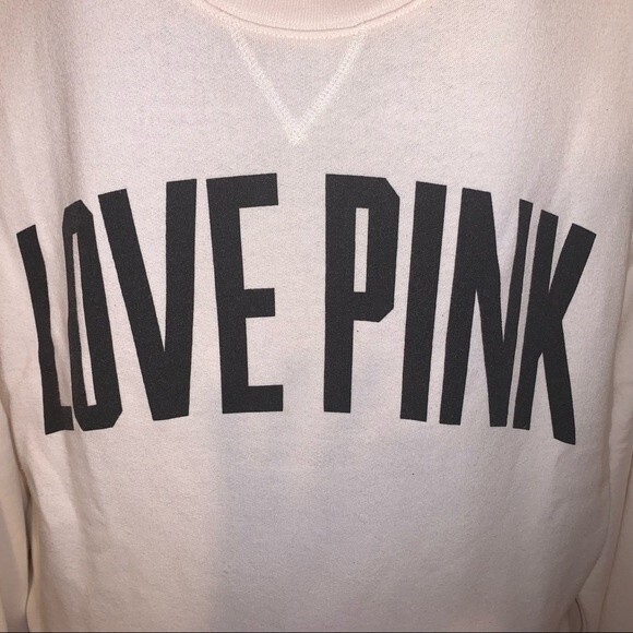 LOVE PINK Victoria’s Secret Hoodless Sweatshirt - Picture 2 of 4